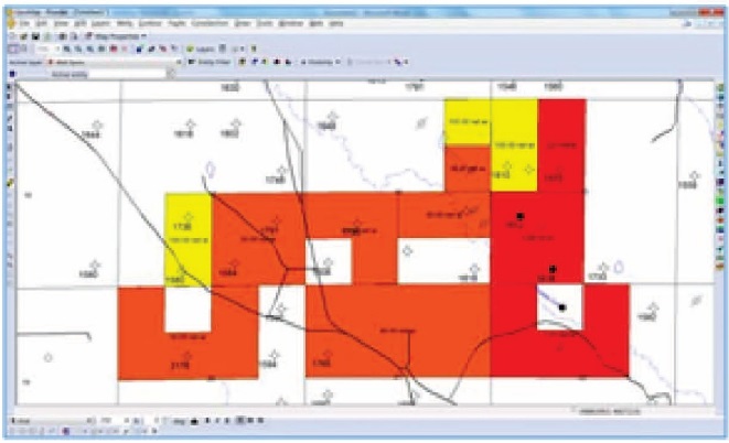 Display Tracts, Mineral Owners and Leases by using different visualization parameters. Display Tracts, Mineral Owners and Leases by using different visualization parameters.